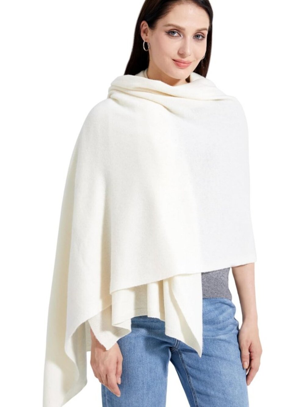 Extra Large Soft Cashmere Blend Wrap Scarf for Women - Chic Travel Stole 87"x28